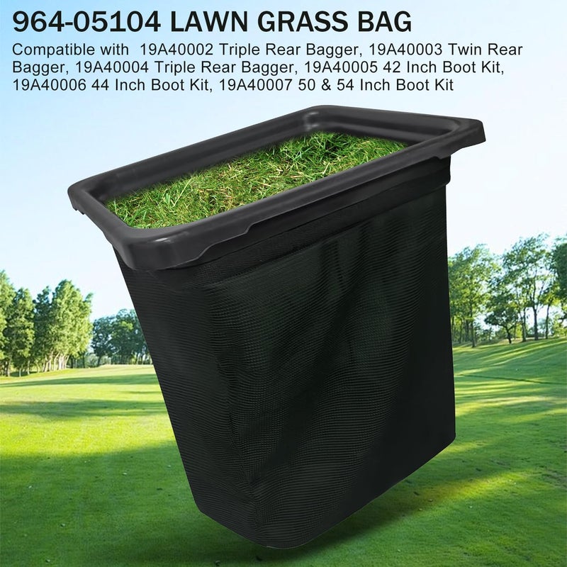 deawater حزمة مزدوجة 2PACK 964-04090A 964-05104 964-04096A لتجميع حقيبة العشب لجزازة العشب من تروي-بيل MTD كاب كاديت كرافتسمان (بدون إطار جامع) - Image 3
